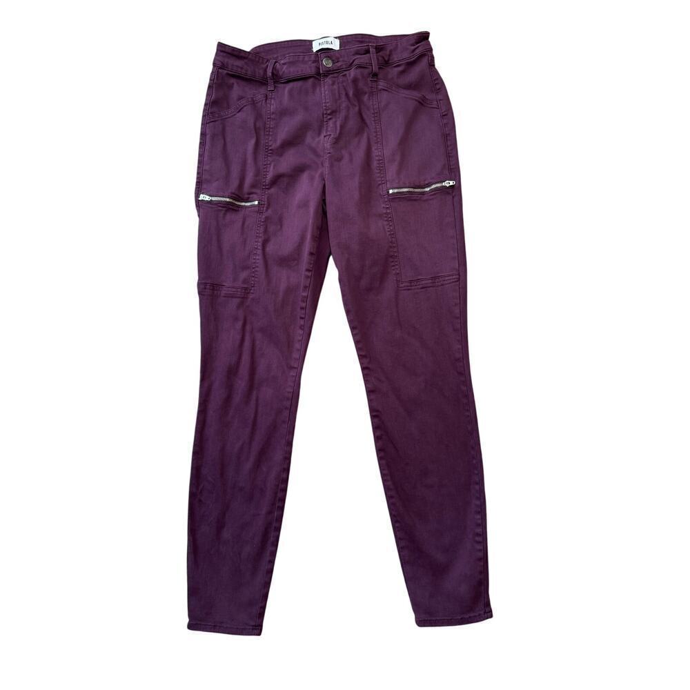Pistola Hanna Cargo Skinny Woman's Jeans/Pants, Size 30, Maroon/Purple